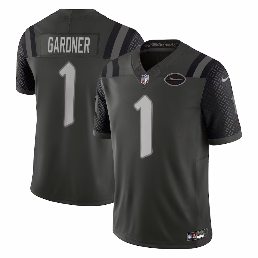 Men's New York Jets Ahmad Sauce Gardner Nike Gotham Green 2025 Rivalries Collection Limited Jersey - Jersey