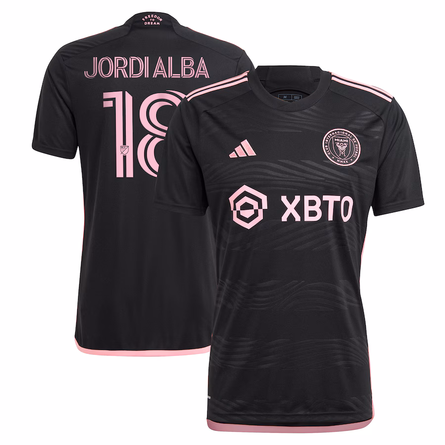 Men's Inter Miami CF Jordi Alba Ramos adidas Black 2023 La Noche Replica Player Jersey - Jersey