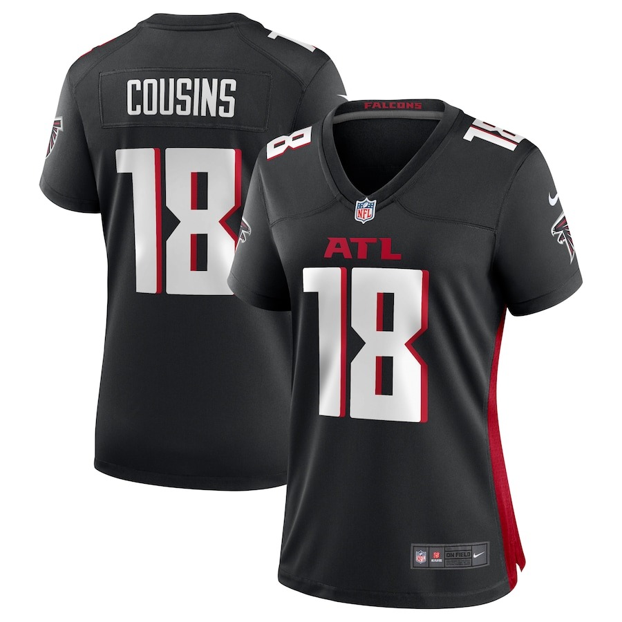 Women's Atlanta Falcons Kirk Cousins Nike Black Game Player Jersey - Jersey