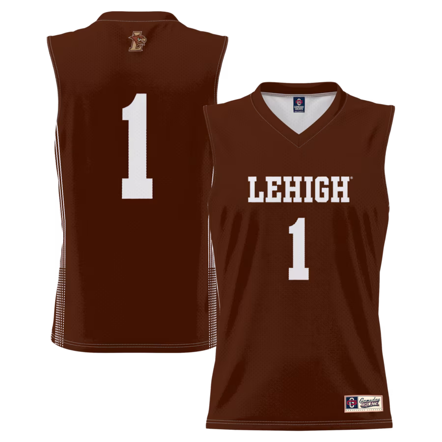 #1 Lehigh Mountain Hawks GameDay Greats Youth Lightweight Basketball Jersey - Brown - Jersey
