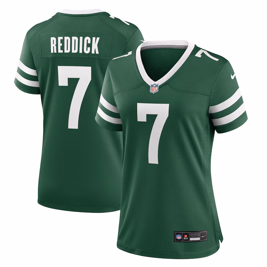 Women's New York Jets Haason Reddick Nike Legacy Green Team Game Jersey - Jersey