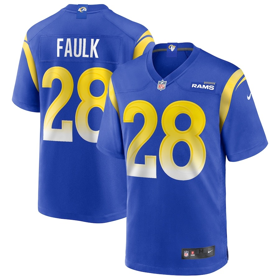 Men's Los Angeles Rams Marshall Faulk Nike Royal Game Retired Player Jersey - Jersey