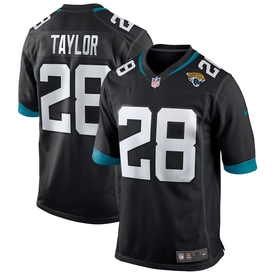 Men's Jacksonville Jaguars Fred Taylor Nike Black Game Retired Player Jersey - Jersey