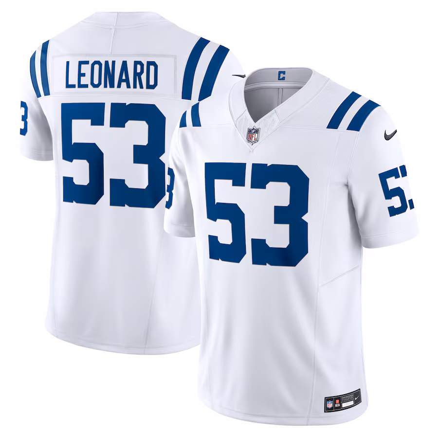 Men's Indianapolis Colts Shaquille Leonard Nike White Vapor F.U.S.E. Limited Jersey - Jersey