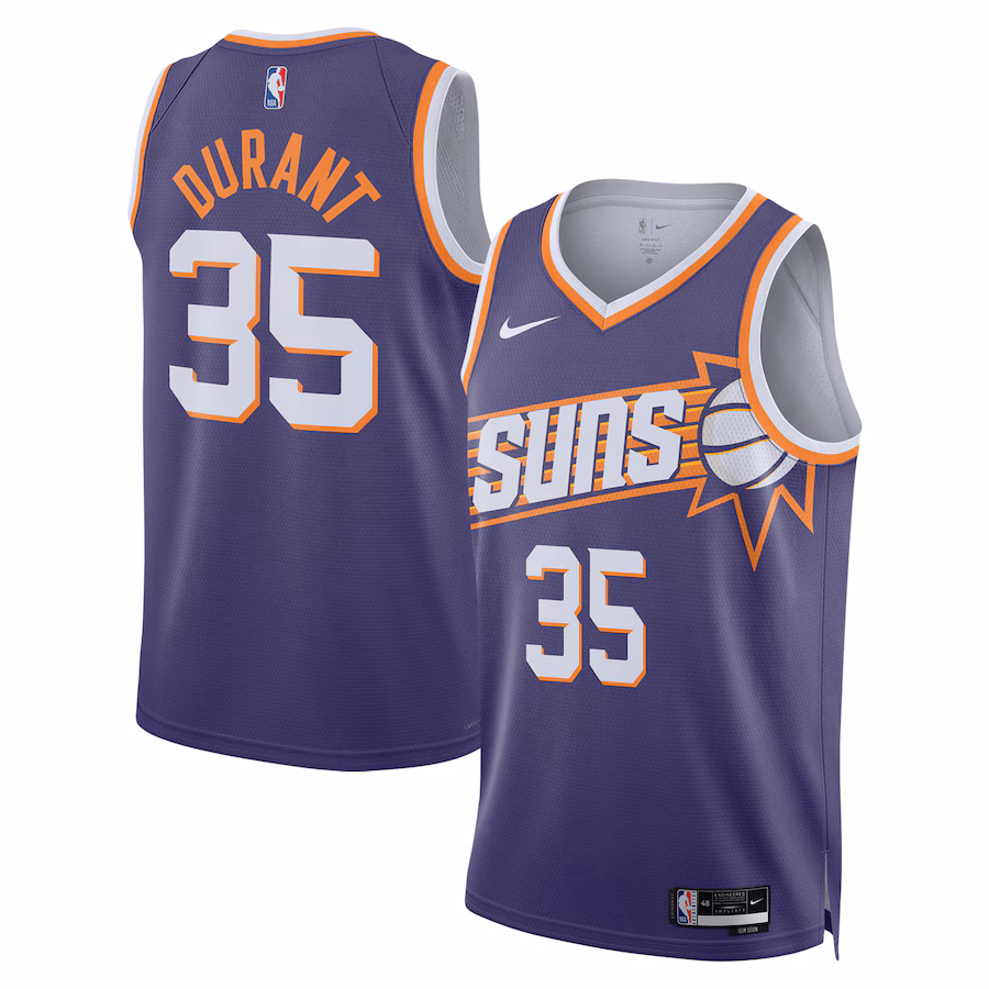 Unisex Phoenix Suns Kevin Durant Nike Purple Swingman Jersey - Icon Edition - Jersey