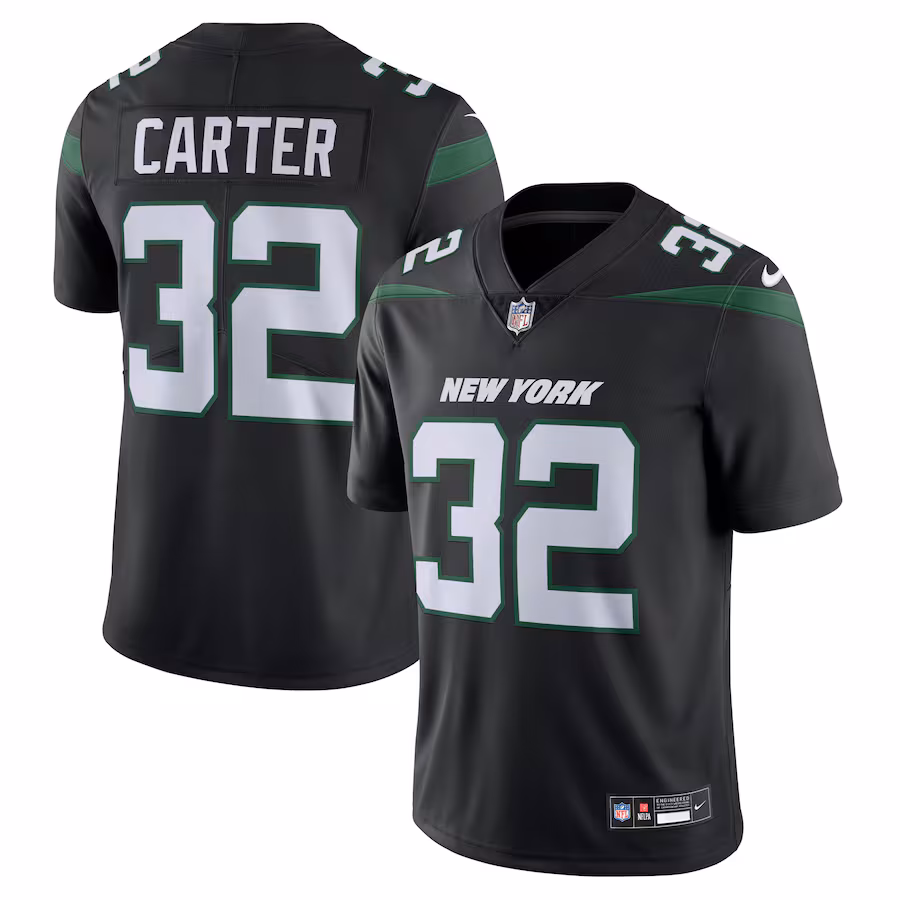 Men's New York Jets Michael Carter Nike Black  Vapor Untouchable Limited Jersey - Jersey