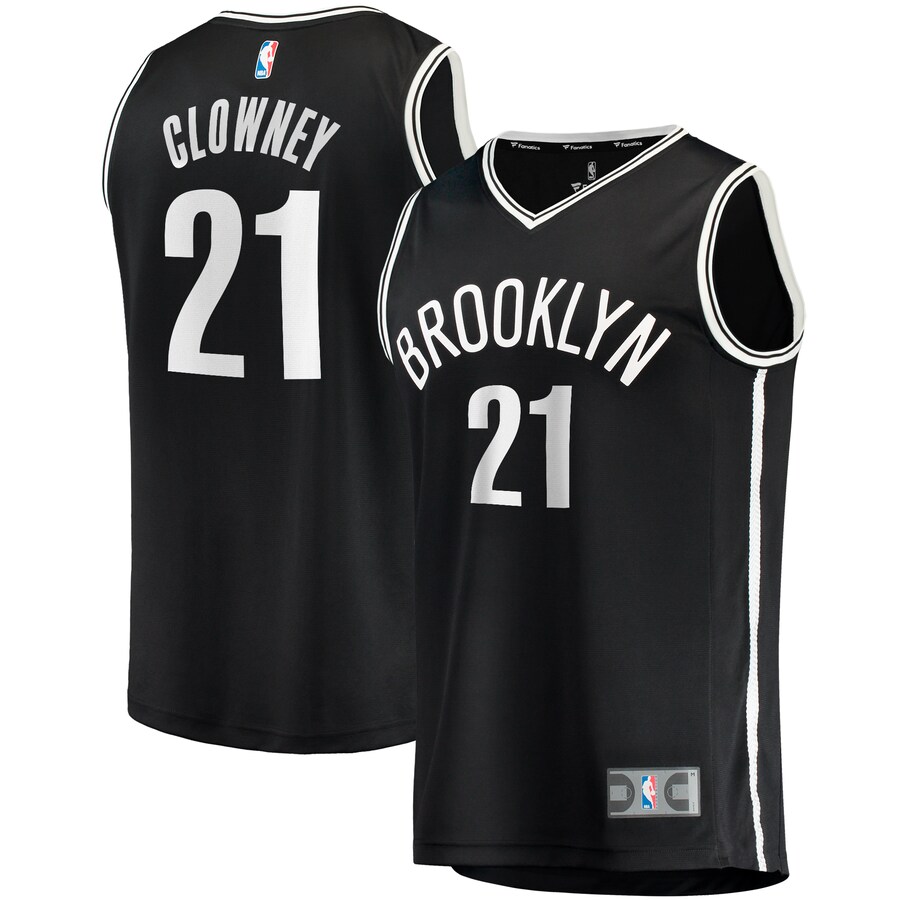 Men's Brooklyn Nets Noah Clowney Fanatics Black  Fast Break Replica Jersey - Icon Edition - Jersey