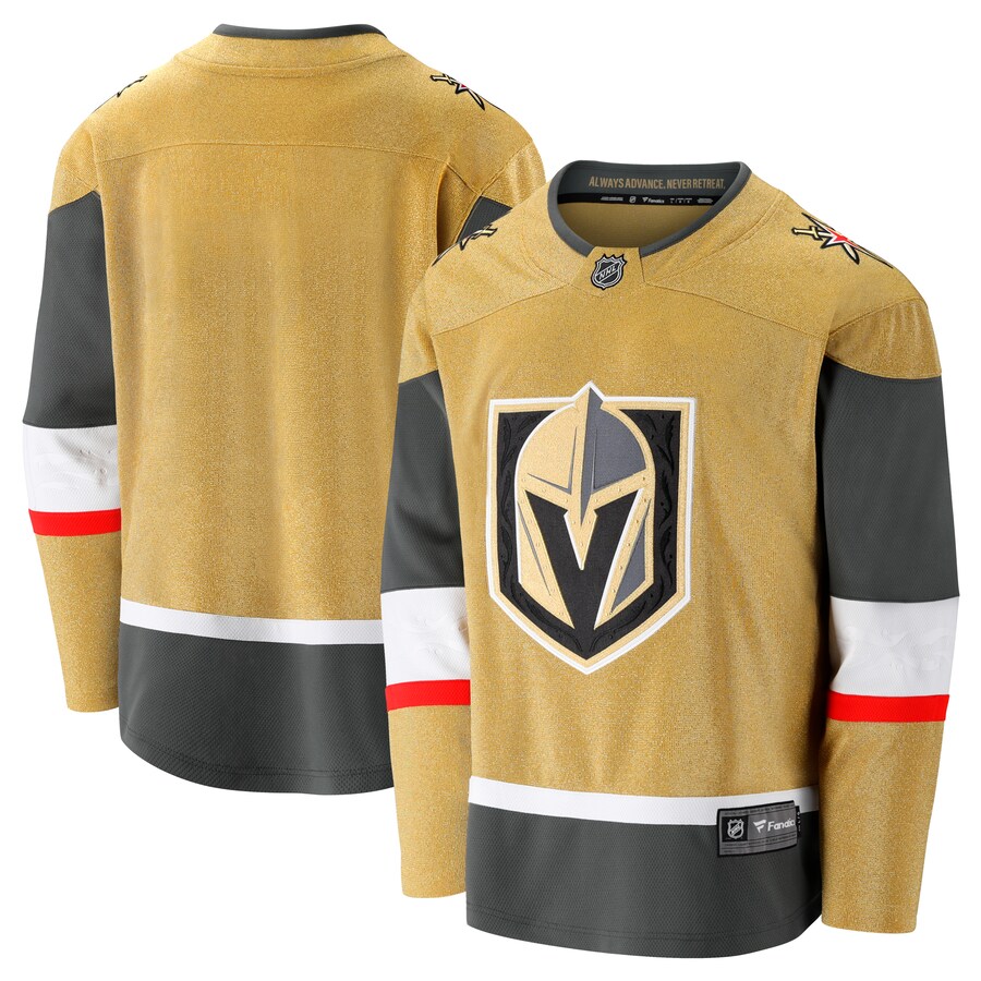 Men's Vegas Golden Knights  Fanatics Branded Gold Home Breakaway Jersey - Jersey