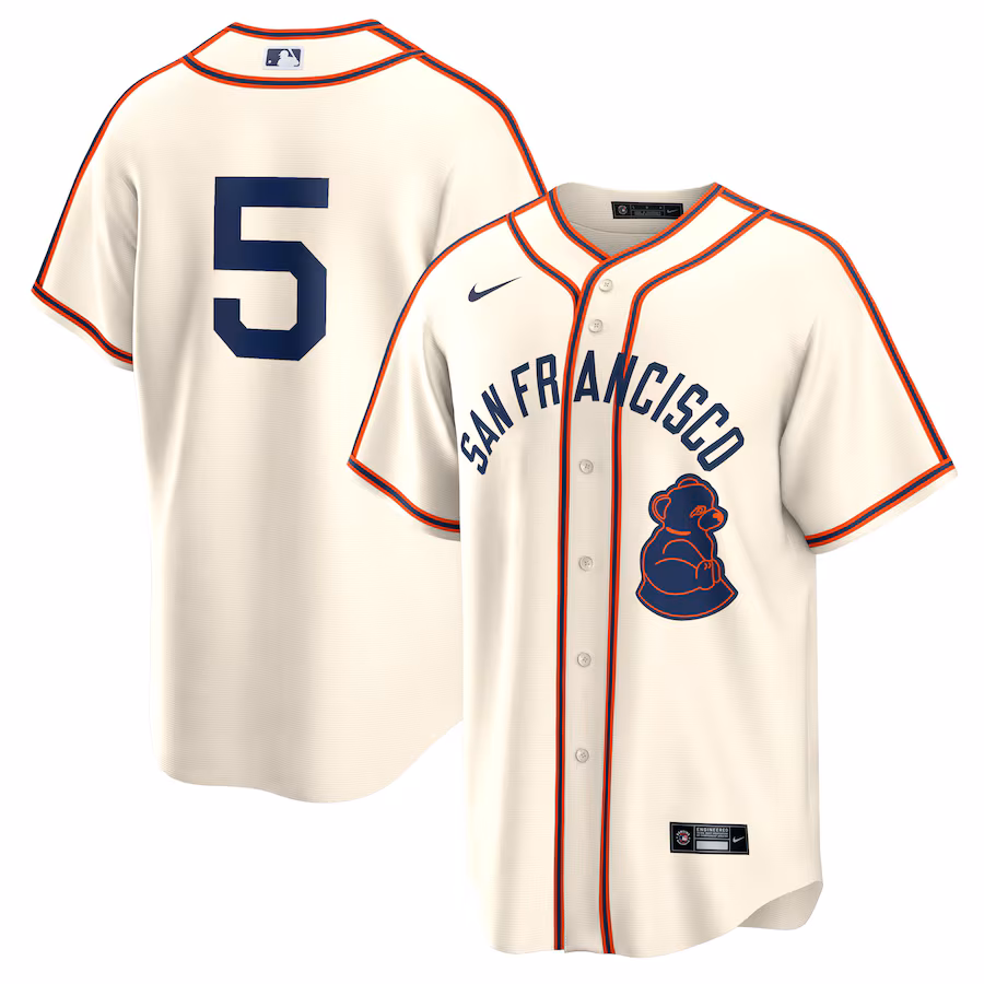 Men's San Francisco Giants Mike Yastrzemski Nike Cream 2024 Rickwood Classic Replica Player Jersey - Jersey