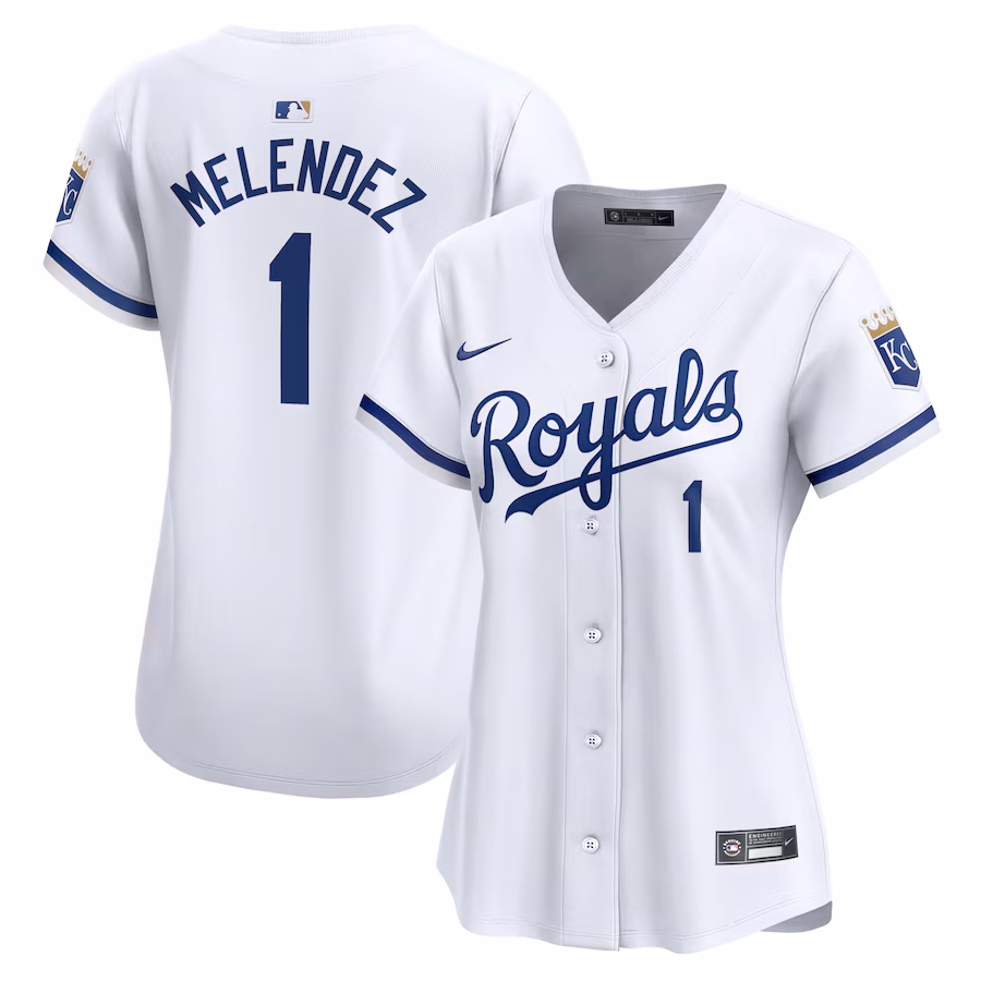 Women's Kansas City Royals MJ Melendez Nike White Home Limited Player Jersey - Jersey