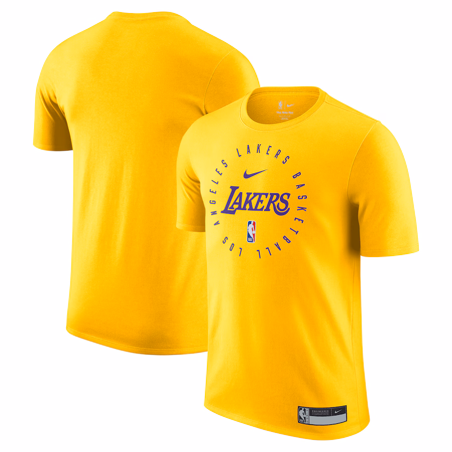 Men's Los Angeles Lakers Nike Gold 2024/25 Legend On-Court Practice Performance T-Shirt - Jersey