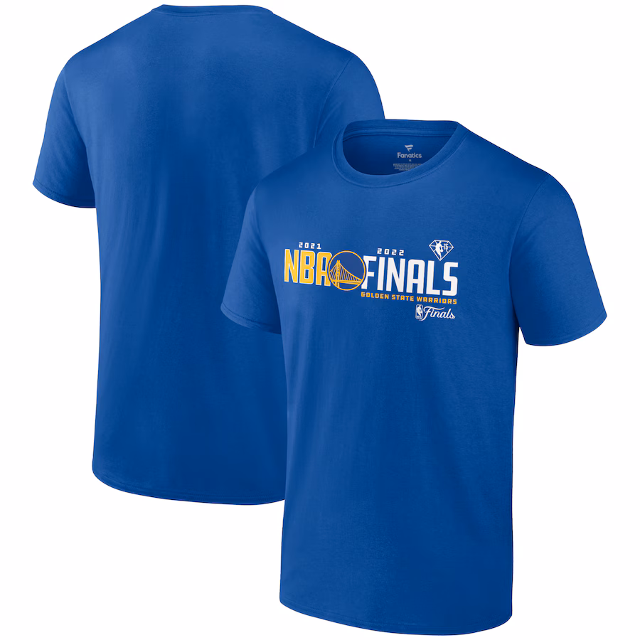 Men's Golden State Warriors Fanatics Royal 2022 NBA Finals See The Court T-Shirt - Jersey