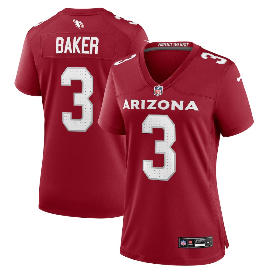 Women's Arizona Cardinals Budda Baker Nike Cardinal Team Game Jersey - Jersey