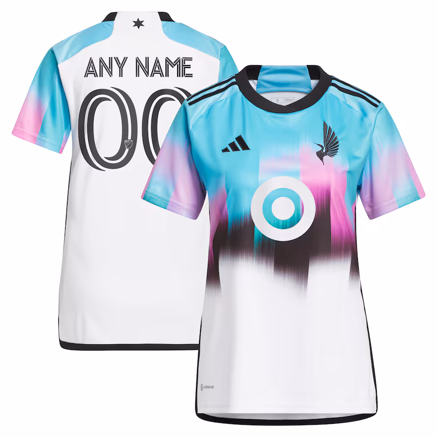 Women's Minnesota United FC adidas White 2023 The Northern Lights Kit Replica Custom Jersey - Jersey