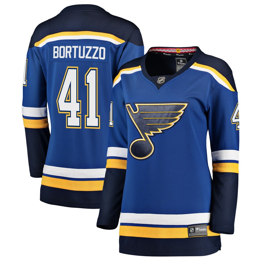Women's St. Louis Blues Robert Bortuzzo Fanatics Branded Blue Breakaway Player Jersey - Jersey