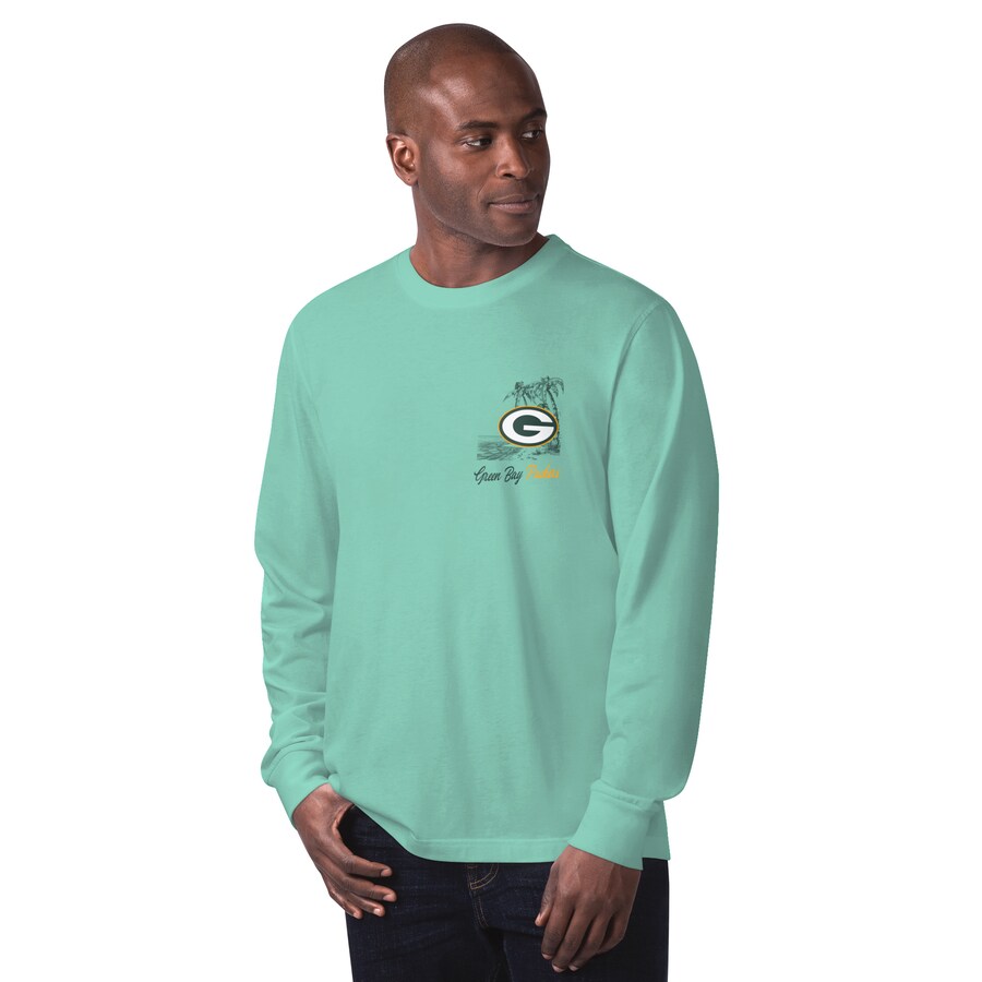 Men's Green Bay Packers Margaritaville Mint It's Five O'Clock Somewhere Long Sleeve T-Shirt - Jersey