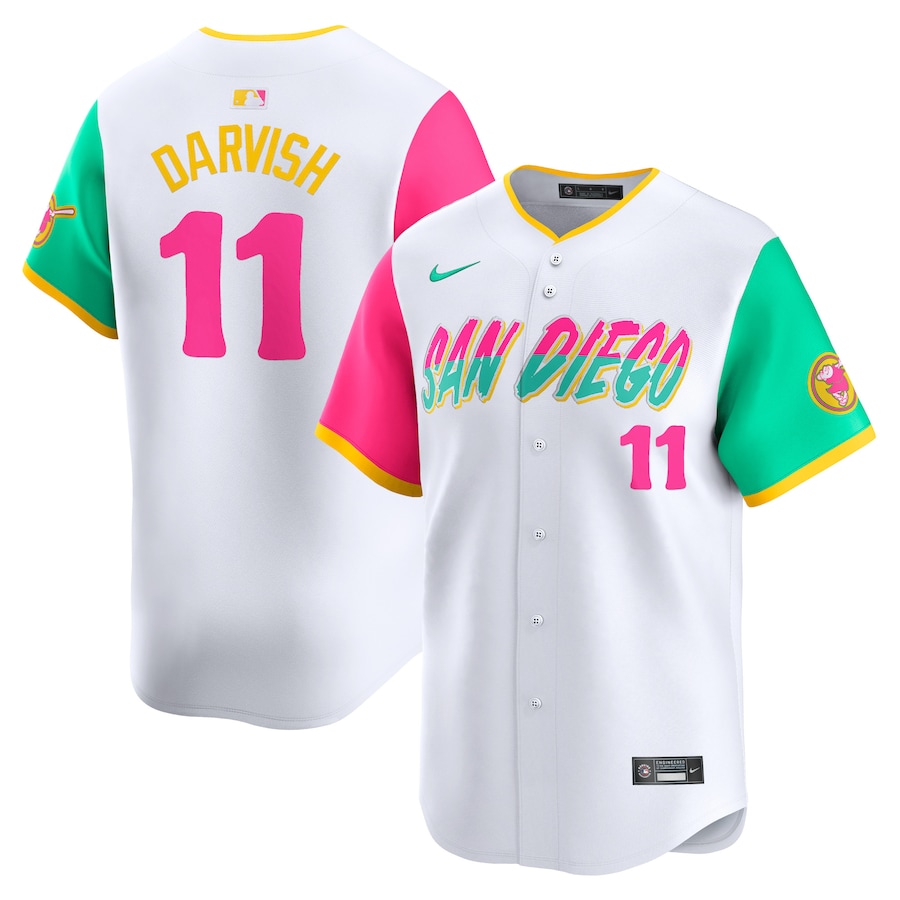 Men's San Diego Padres Yu Darvish Nike White City Connect Limited Player Jersey - Jersey