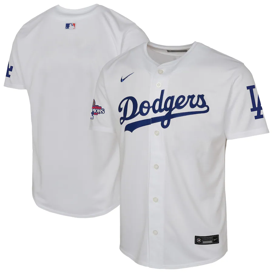 Youth Los Angeles Dodgers Nike White 2024 World Series Champions Home Limited Jersey - Jersey
