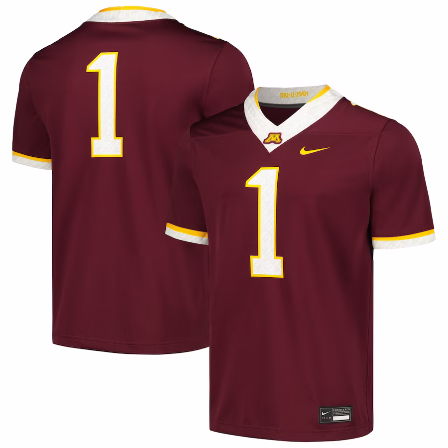#1 Minnesota Golden Gophers Nike Untouchable Football Replica Jersey - Maroon - Jersey