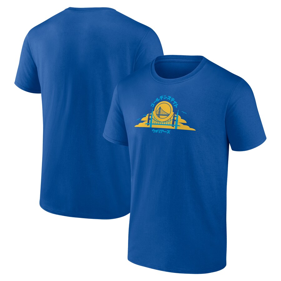 Men's Golden State Warriors Fanatics Royal Japanese Heritage T-Shirt - Jersey
