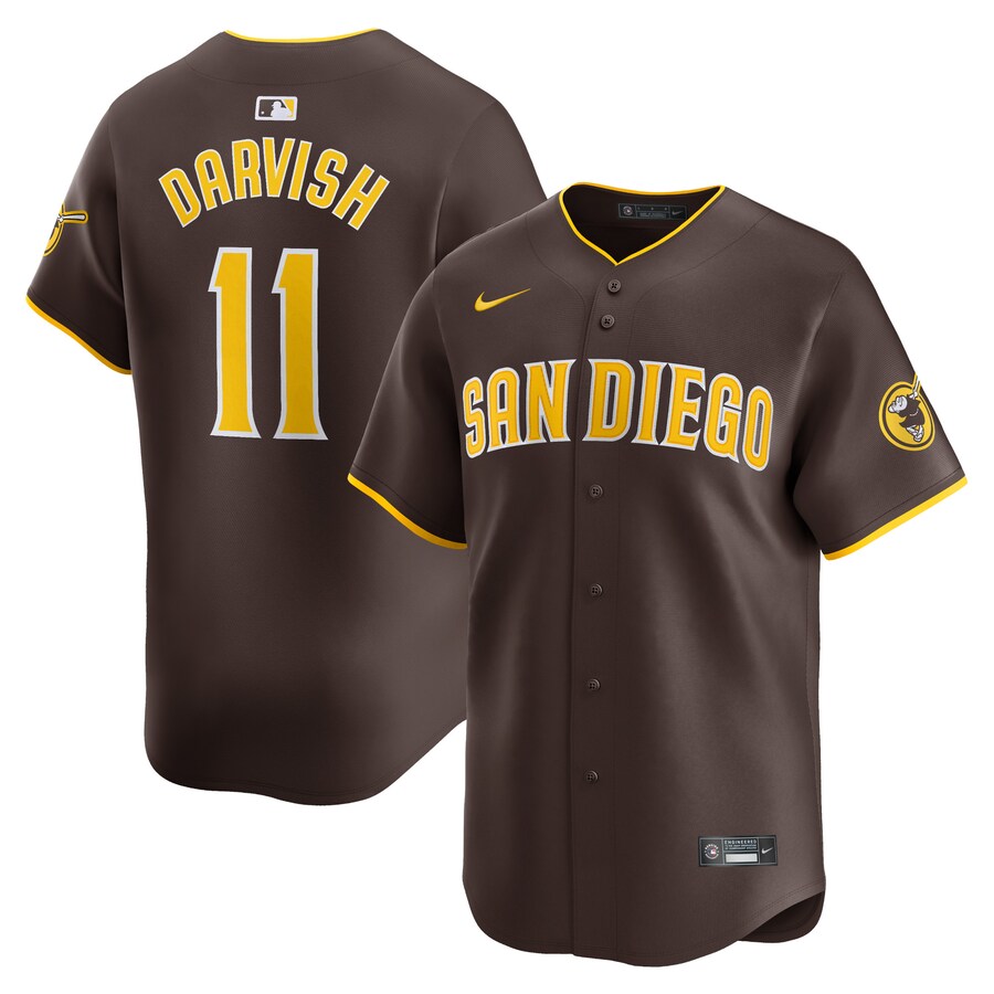 Men's San Diego Padres Yu Darvish Nike Red Away Limited Player Jersey - Jersey