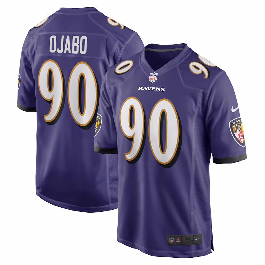 Men's Baltimore Ravens David Ojabo Nike Purple Player Game Jersey - Jersey