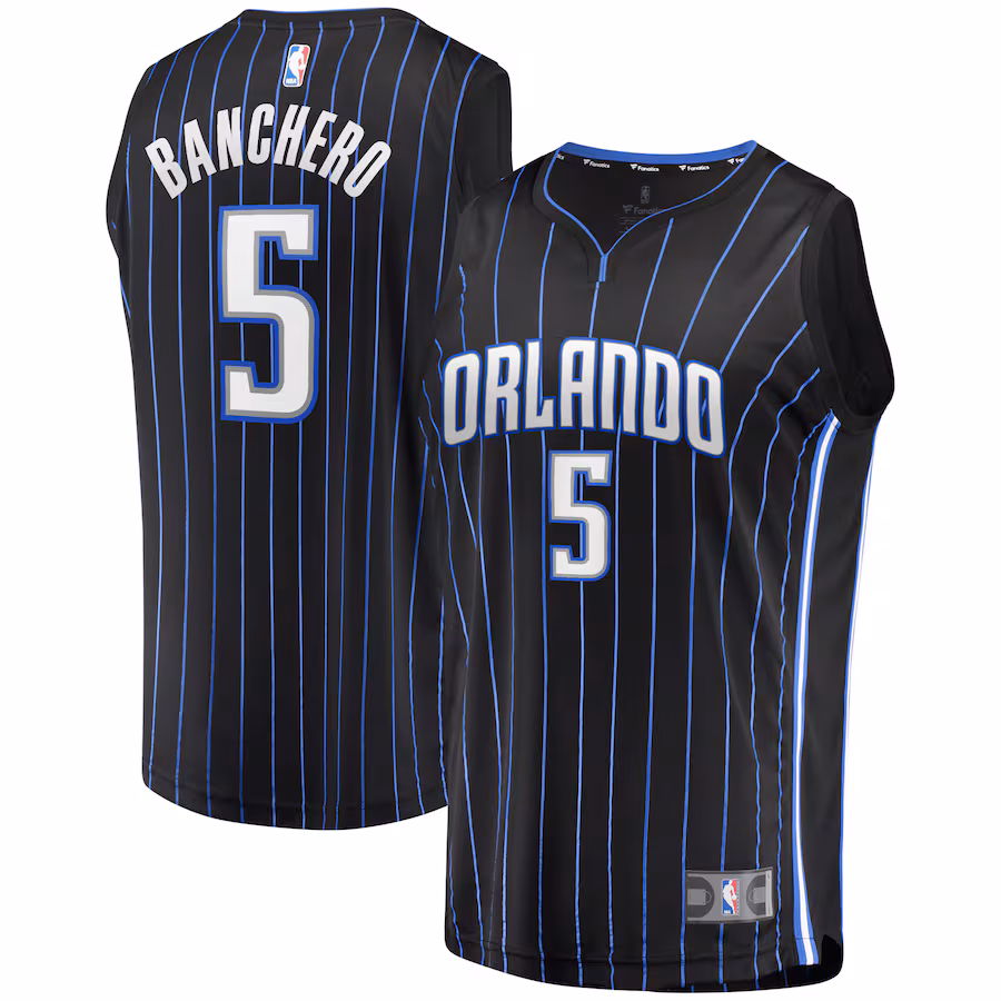 Youth Orlando Magic Paolo Banchero Fanatics Black Fast Break Player Jersey - Icon Edition - Jersey