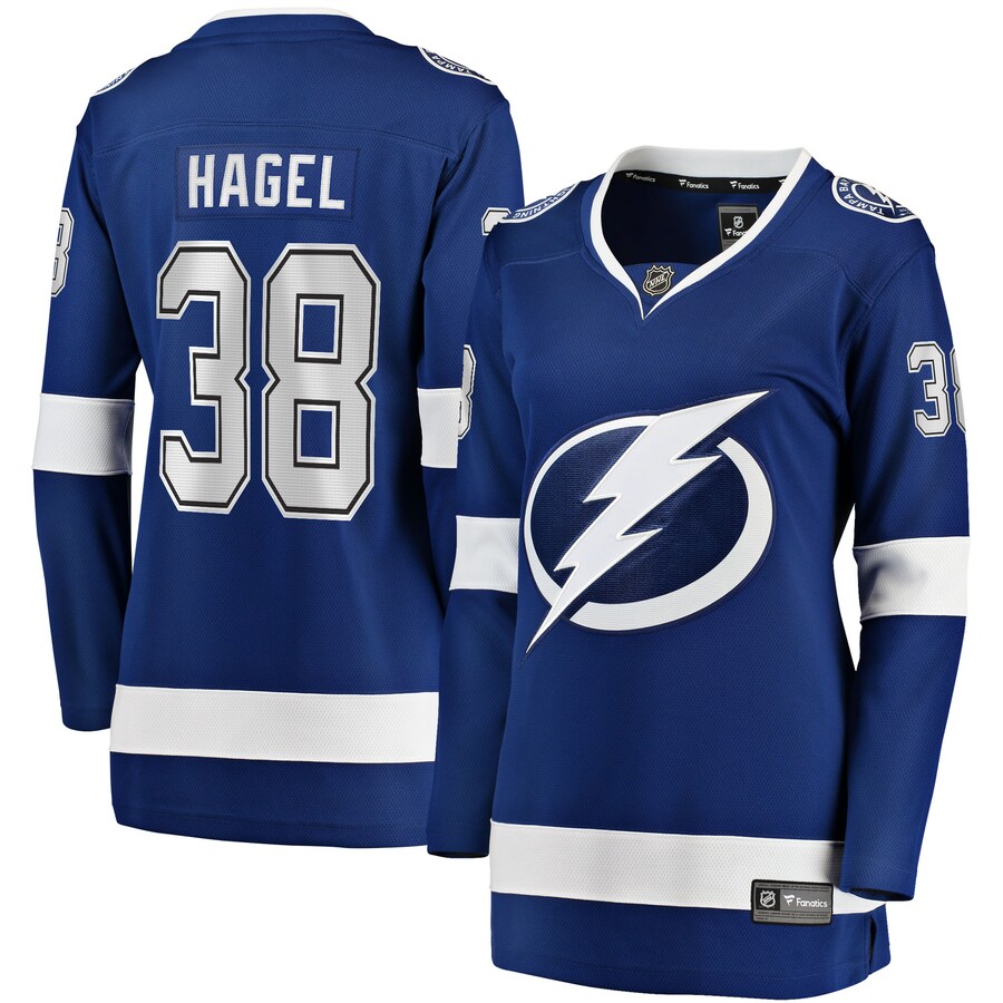 Women's Tampa Bay Lightning Brandon Hagel Fanatics Branded Blue Home Breakaway Player Jersey - Jersey