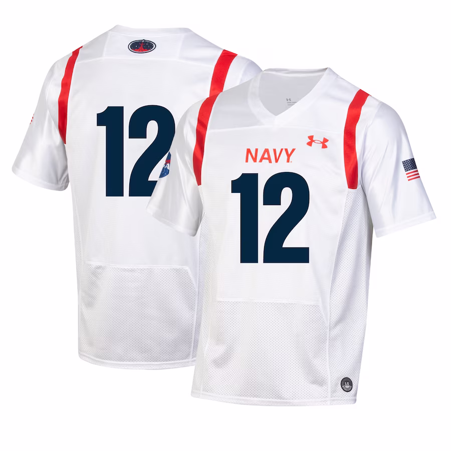 Navy Midshipmen Under Armour Youth 2022 Special Games Replica Jersey - White - Jersey