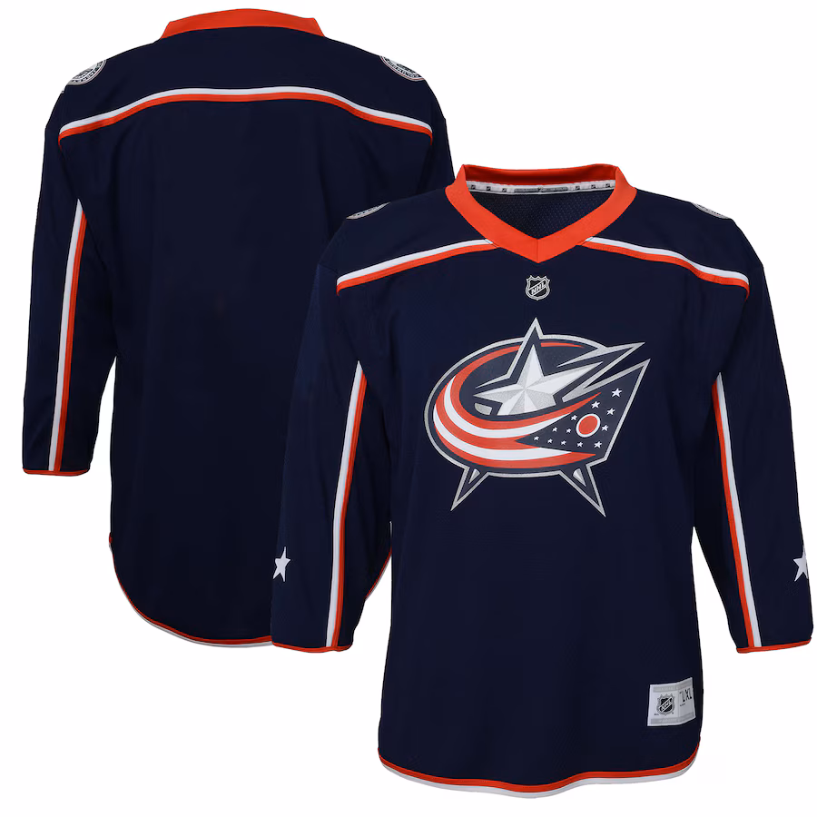 Youth Columbus Blue Jackets Navy Home Replica Jersey - Jersey