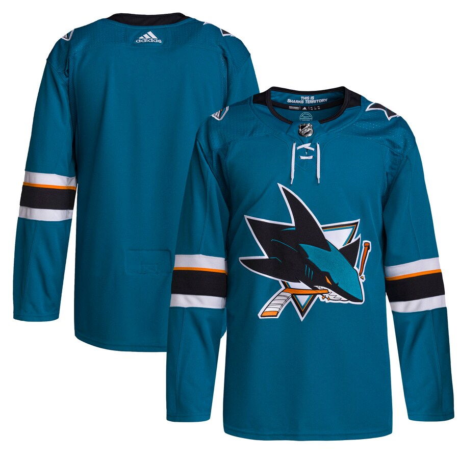 Men's San Jose Sharks adidas Teal 2021/22 Home Primegreen Authentic Pro Jersey - Jersey