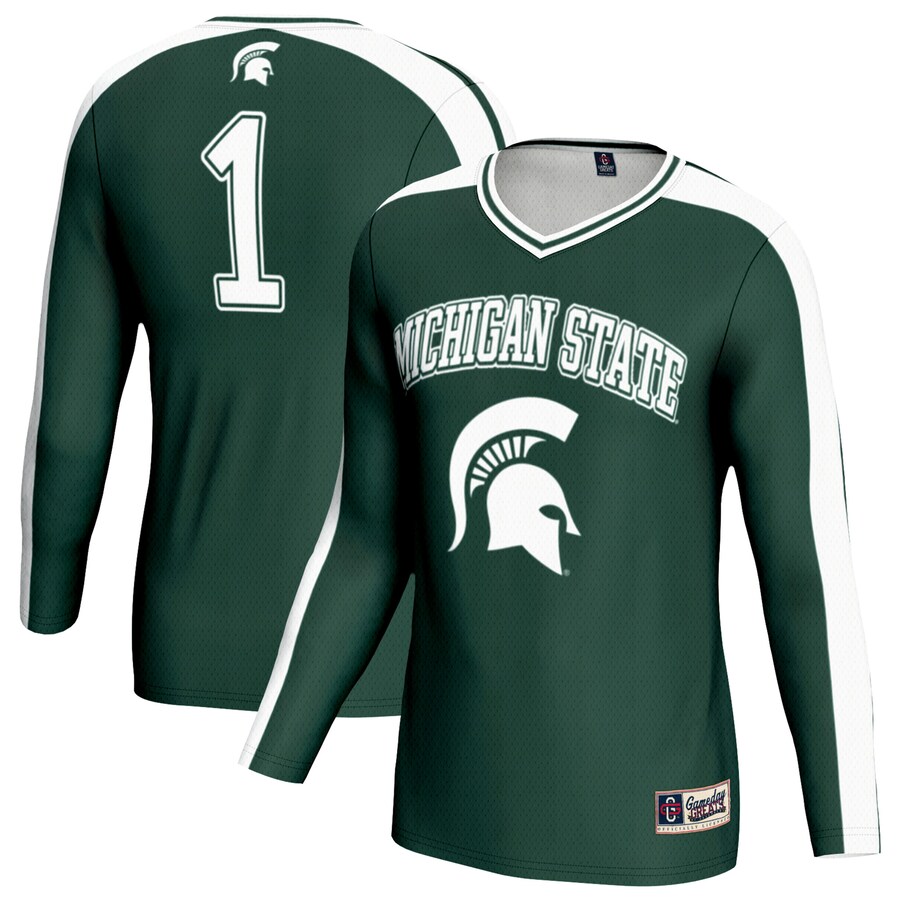Youth GameDay Greats Green Michigan State Spartans Women's Volleyball Lightweight Fashion Jersey - Jersey