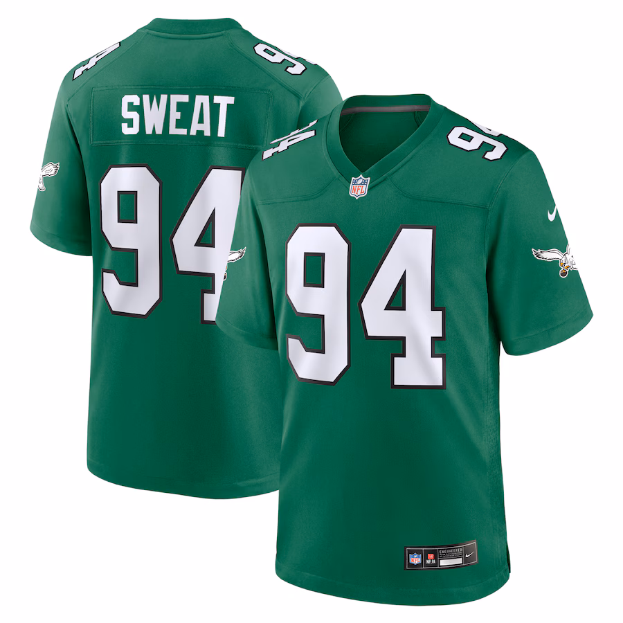 Men's Philadelphia Eagles Josh Sweat Nike Kelly Green Alternate Game Jersey - Jersey
