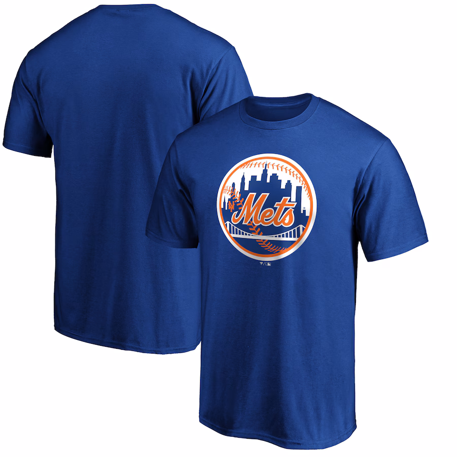 Men's New York Mets Royal Cooperstown Collection Forbes Team Logo T-Shirt - Jersey