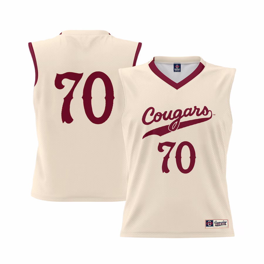 #70 Charleston Cougars GameDay Greats Youth Lightweight Basketball Jersey - Cream - Jersey