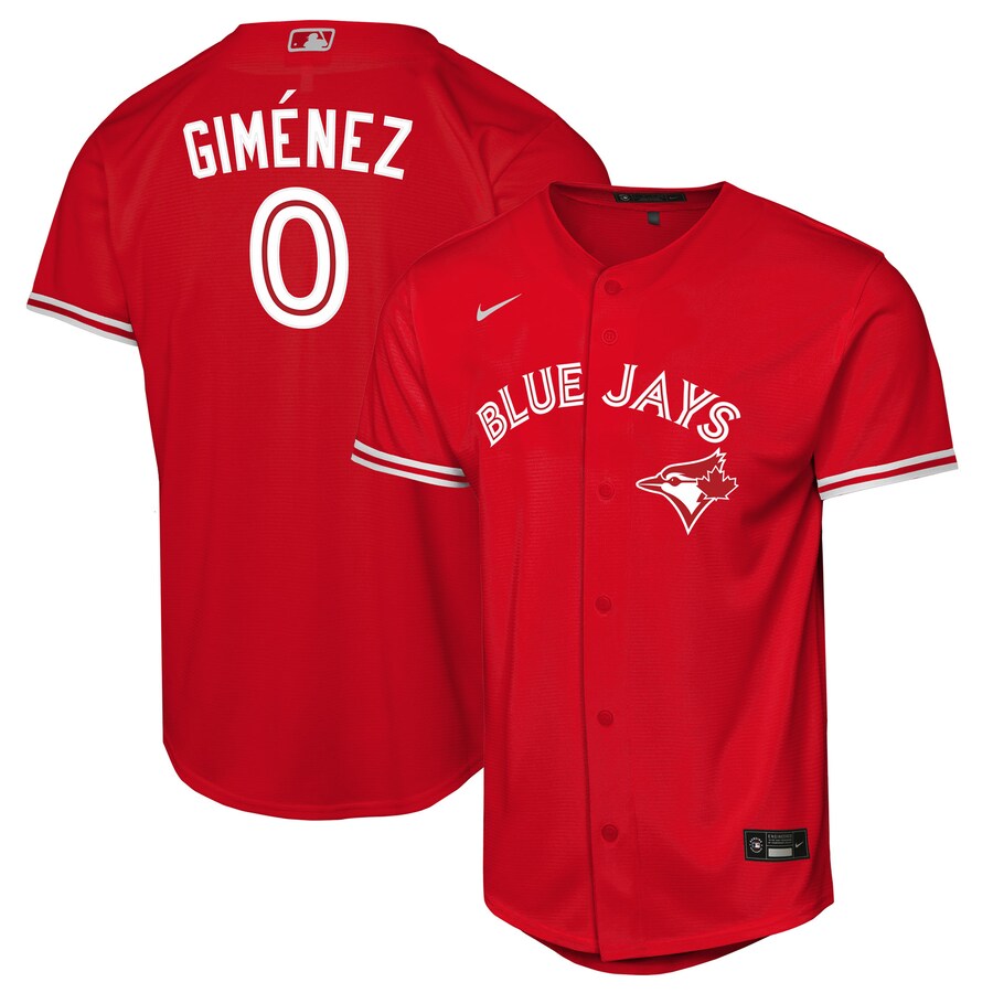 Youth Toronto Blue Jays Andrés Giménez Nike Red Canada Day Replica Jersey - Jersey