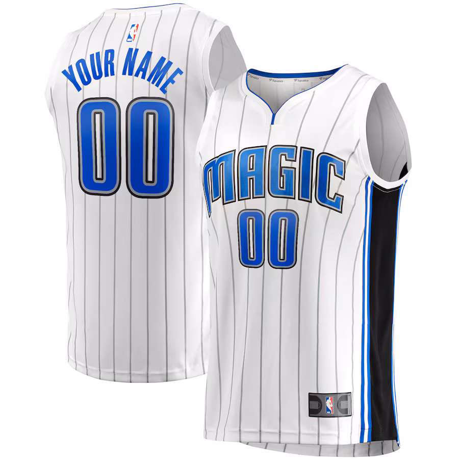 Youth Orlando Magic  Fanatics White Fast Break Replica Custom Jersey - Association Edition - Jersey
