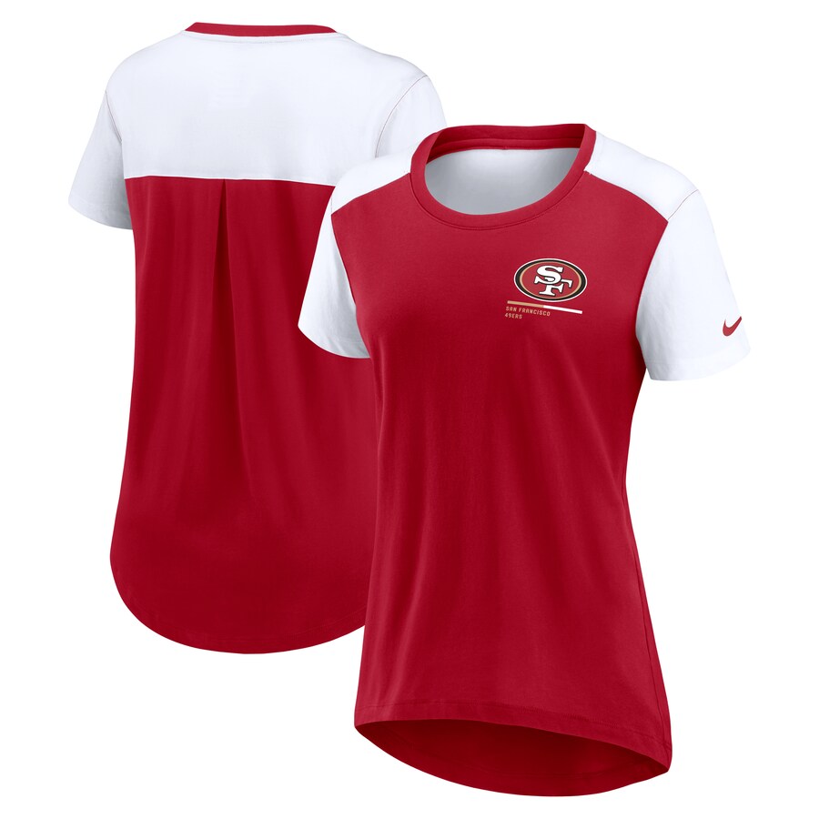 Women's San Francisco 49ers  Nike Scarlet Performance Fashion T-Shirt - Jersey