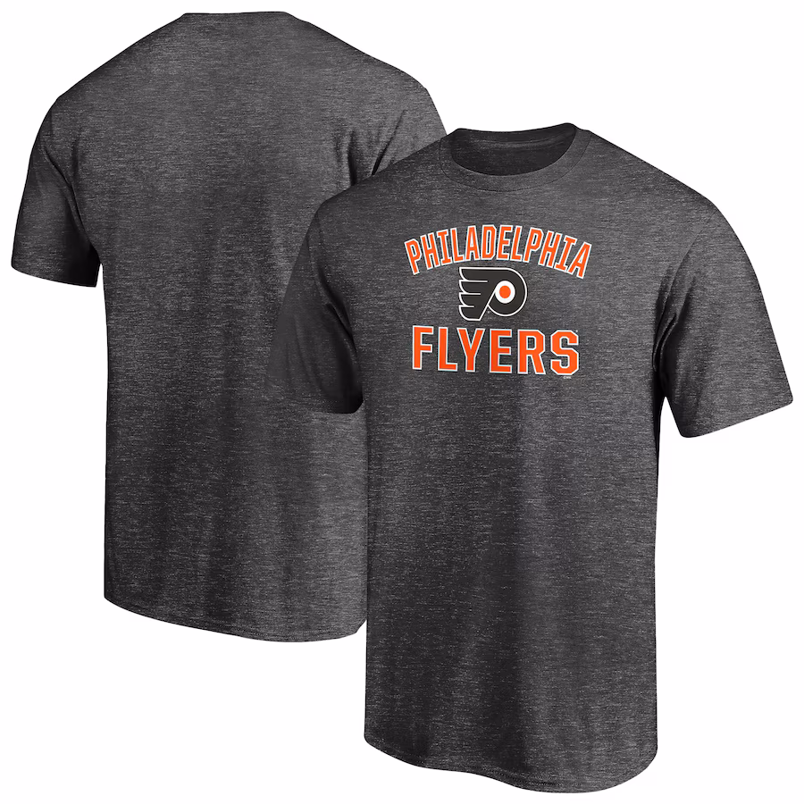 Men's Philadelphia Flyers Charcoal Victory Arch T-Shirt - Jersey