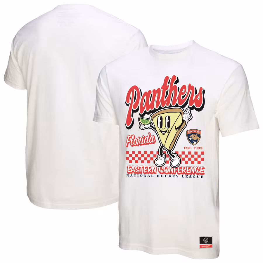 Men's Florida Panthers Mitchell & Ness White Local Food T-Shirt - Jersey