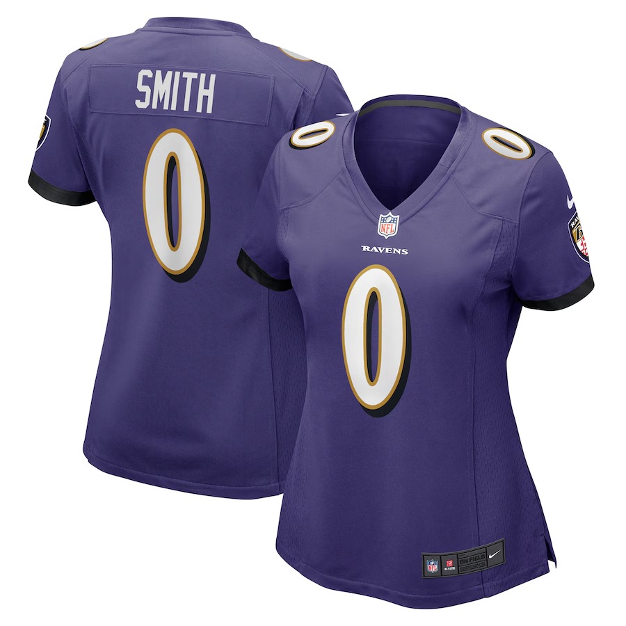 Women's Baltimore Ravens Roquan Smith Nike Purple Team Game Jersey - Jersey
