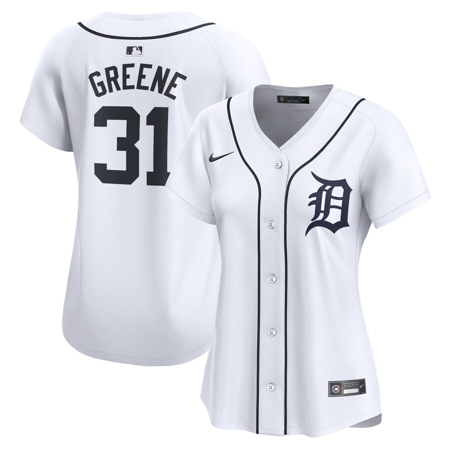 Women's Detroit Tigers Riley Greene Nike White Home Limited Player Jersey - Jersey
