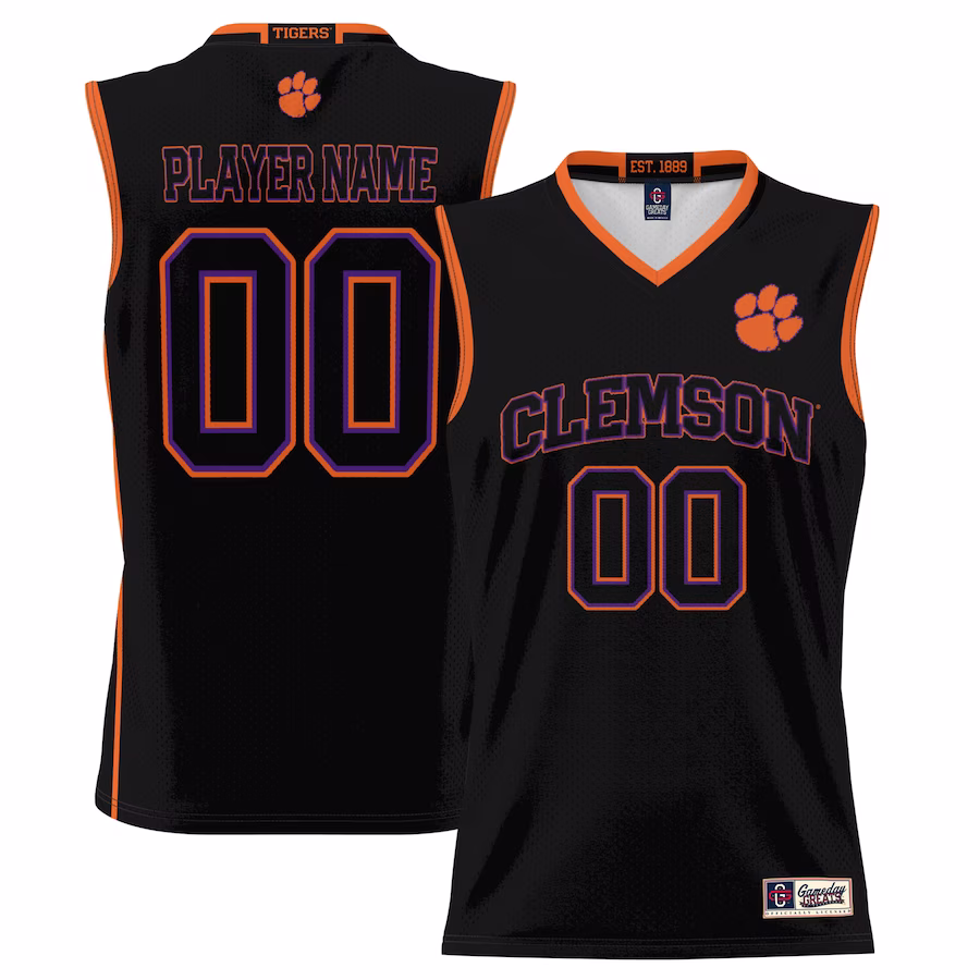 Clemson Tigers GameDay Greats Youth NIL Pick-A-Player Lightweight Basketball Jersey - Black - Jersey