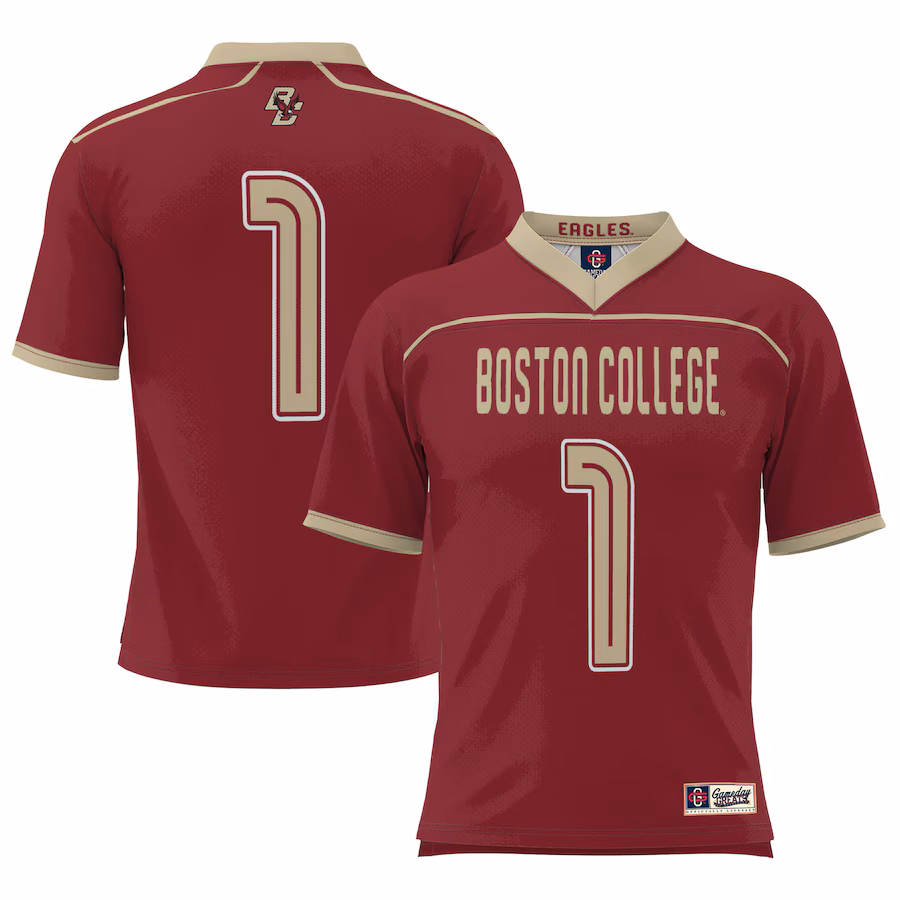Boston College Eagles GameDay Greats Youth #1 Lightweight Lacrosse Jersey - Maroon - Jersey