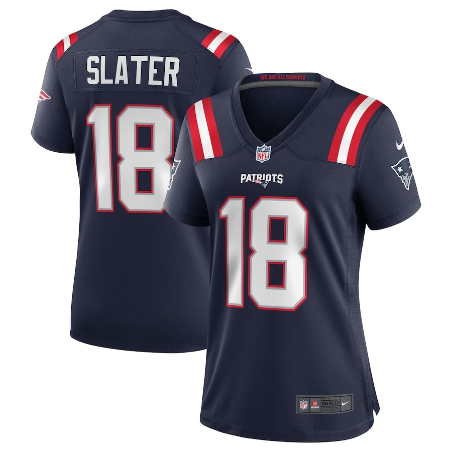 Women's New England Patriots Matthew Slater Nike Navy Game Jersey - Jersey