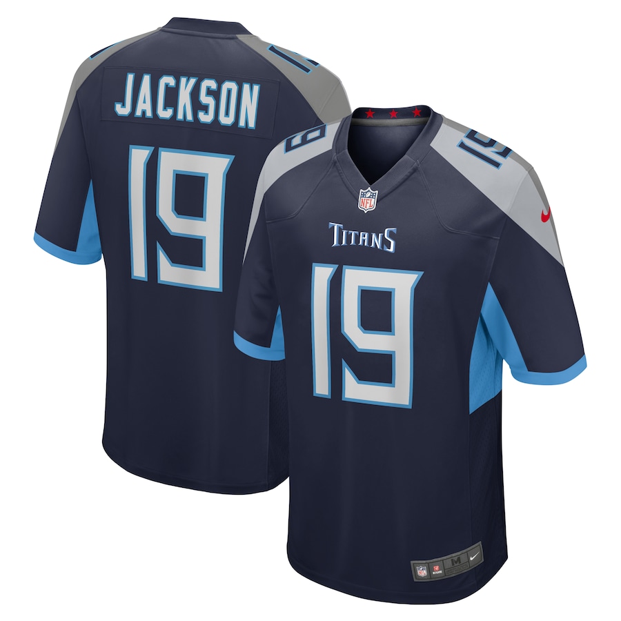Men's Tennessee Titans Jha'Quan Jackson Nike Navy Game Jersey - Jersey