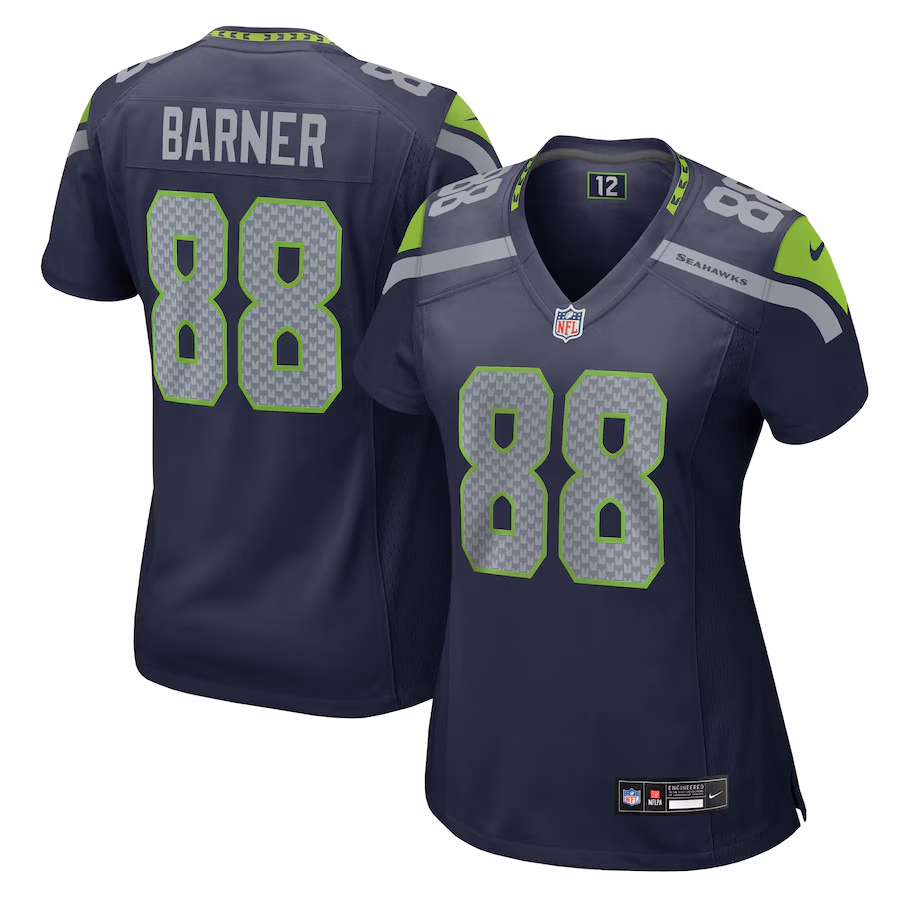 Women's Seattle Seahawks A.J. Barner Nike College Navy Game Jersey - Jersey