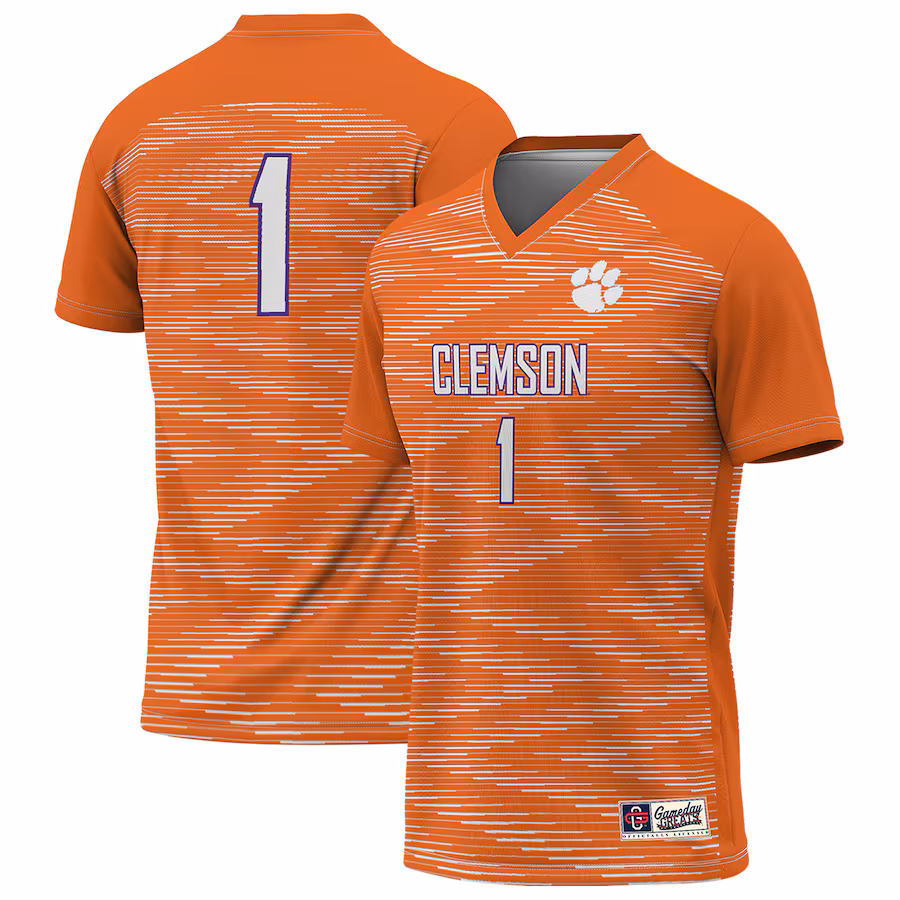 #1 Clemson Tigers GameDay Greats Youth Lightweight Soccer Jersey - Orange - Jersey