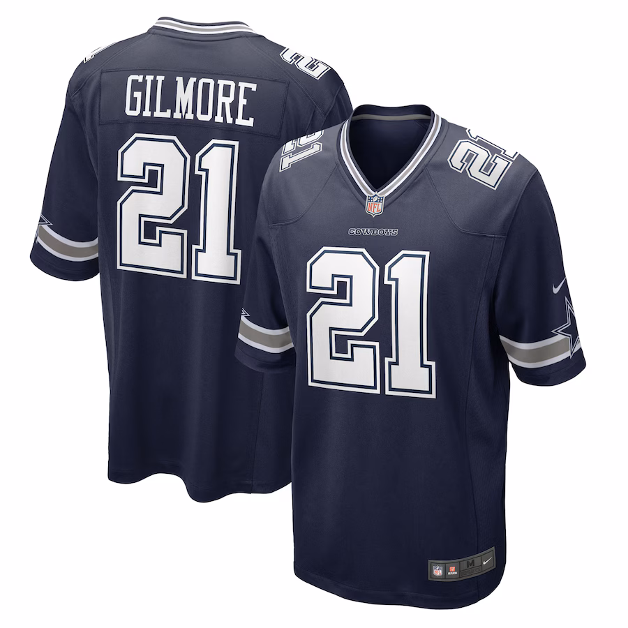 Men's Dallas Cowboys Stephon Gilmore Nike Navy  Game Jersey - Jersey