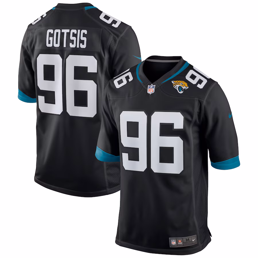 Men's Jacksonville Jaguars Adam Gotsis Nike Black Game Jersey - Jersey
